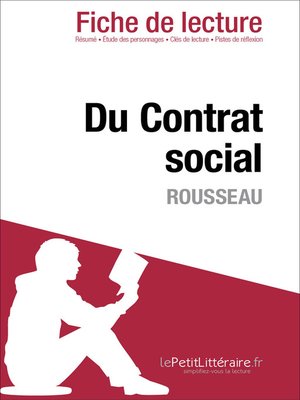 cover image of Du Contrat social de Rousseau (Fiche de lecture)